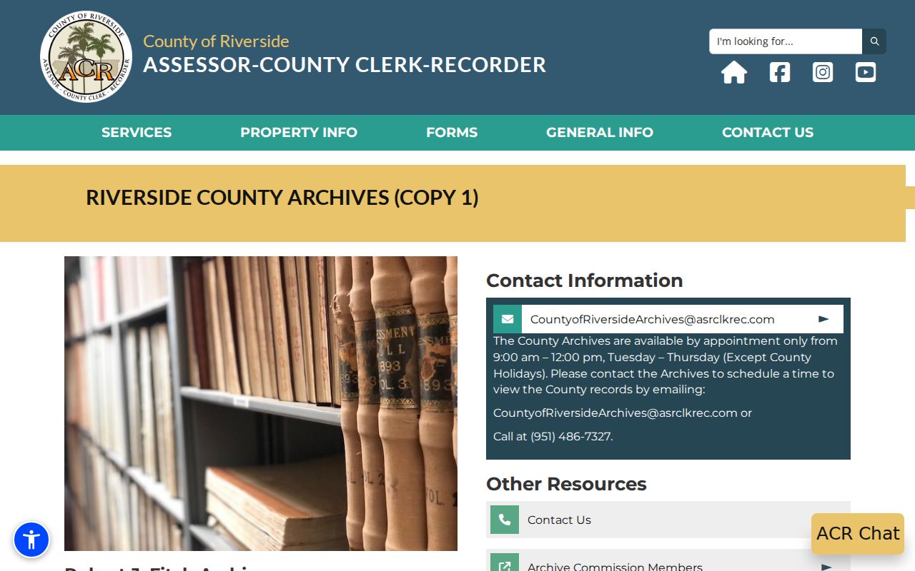 Eastvale city directory Riverside County Archives holdings