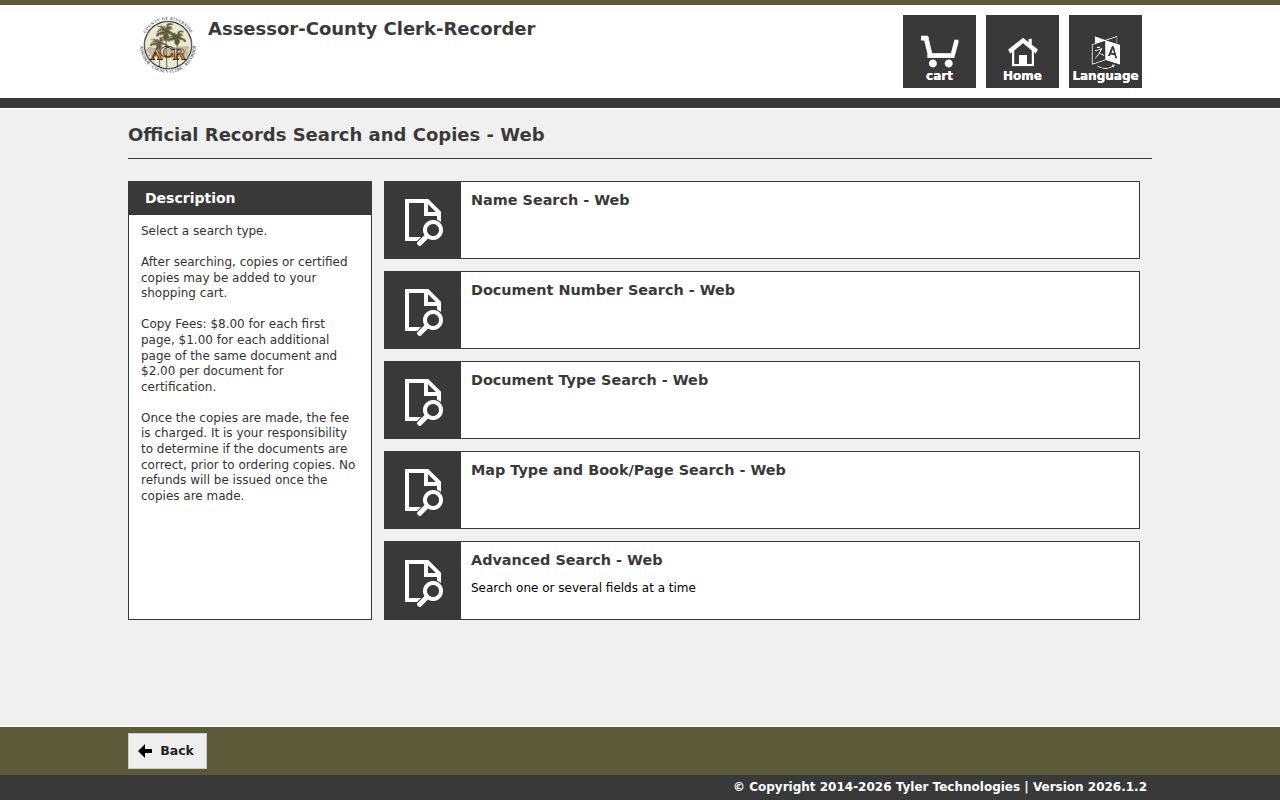 Eastvale residents directory view of Riverside County official records search modes