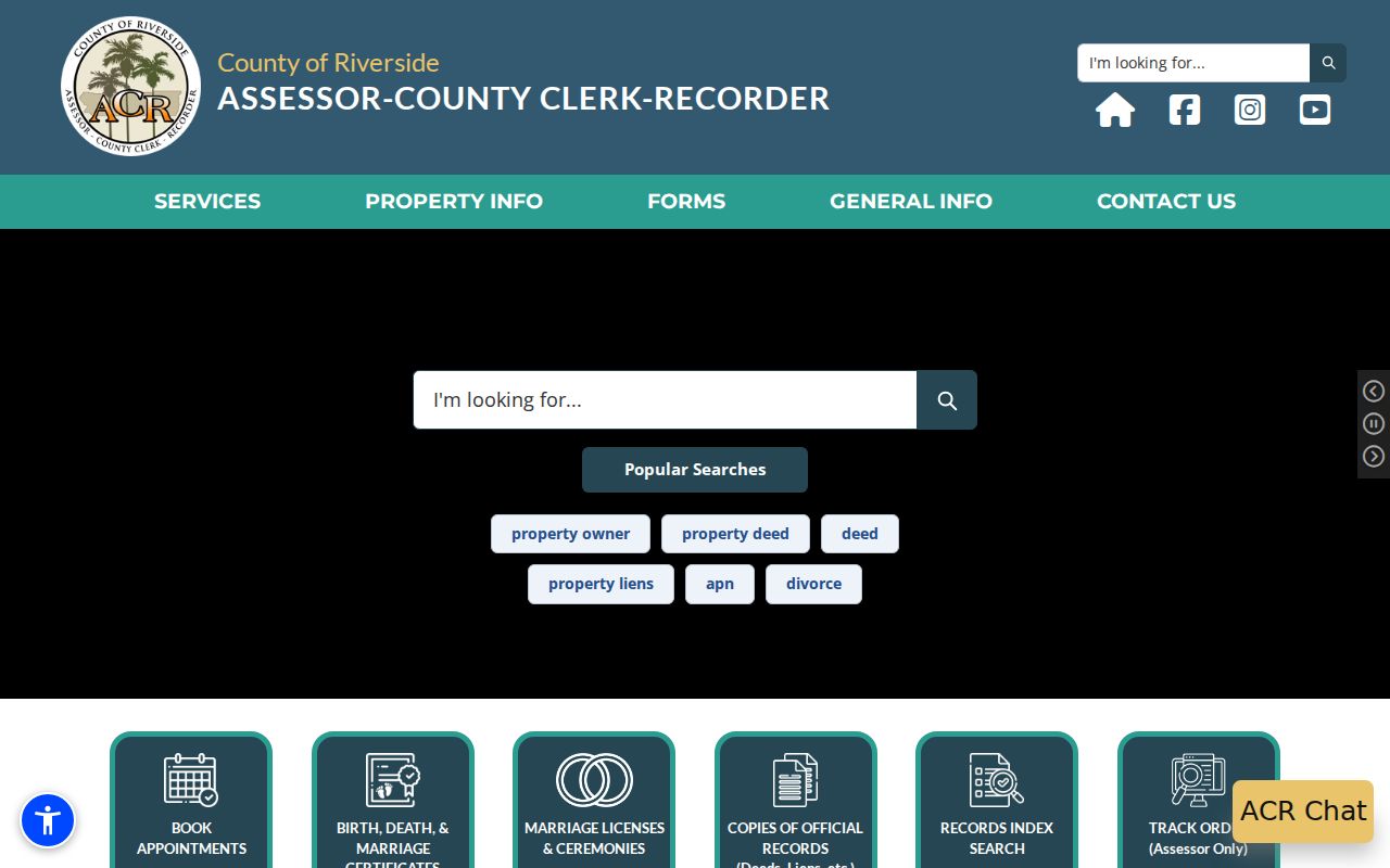 Eastvale previous residents Riverside County assessor clerk recorder records