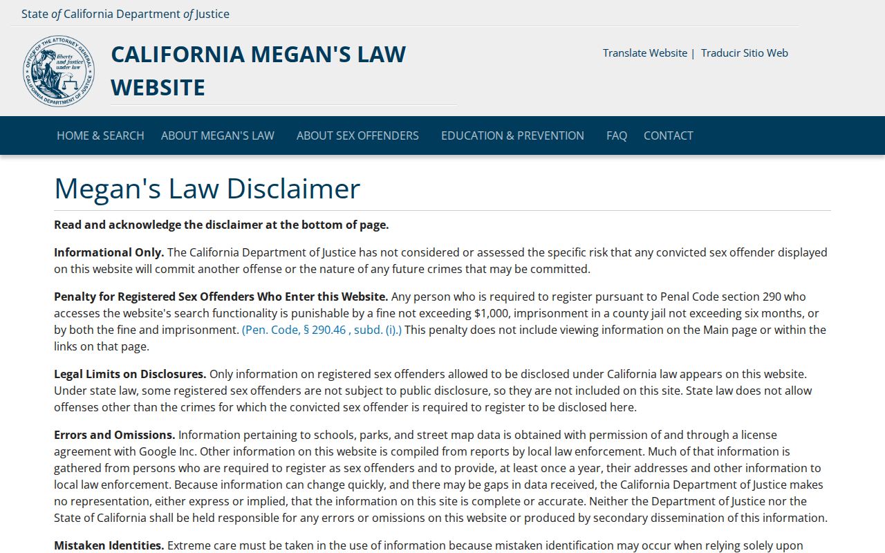 Eastvale ZIP code directory California Megan's Law location search